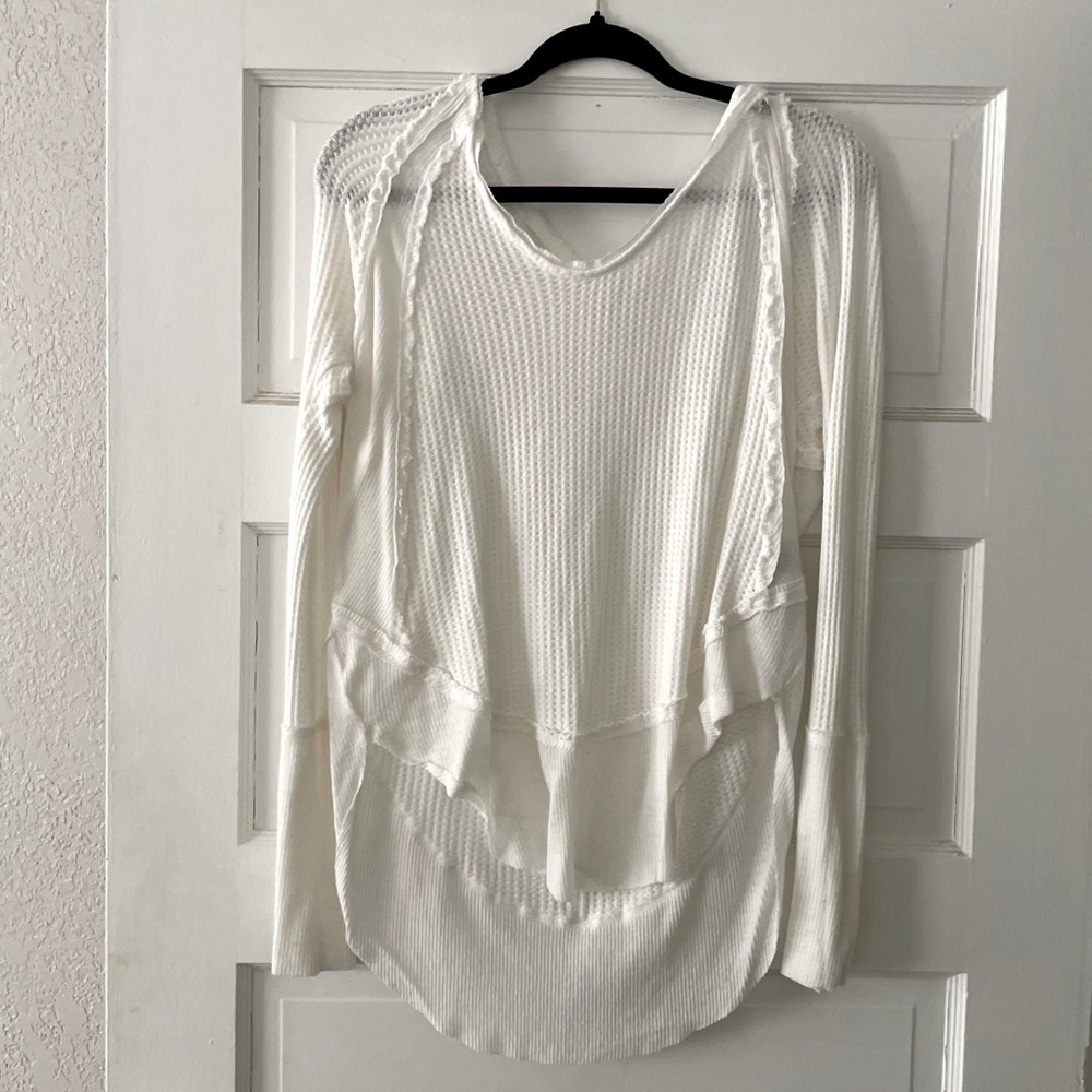 Free People We the Free Long Sleeve Waffle Thermal